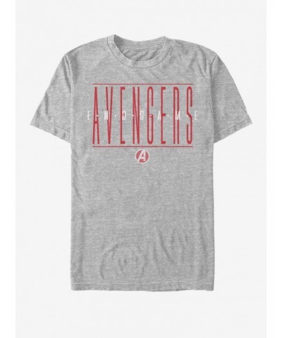 Marvel Avengers: Endgame Strikethrough Text T-Shirt $8.60 T-Shirts