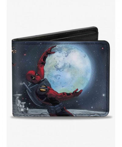 Marvel Deadpool A Space Oddity Issue 30 Comic Cover Holding Earth Bifold Wallet $7.52 Wallets