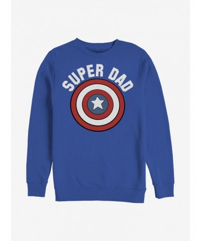 Marvel Captain America Super Dad Crew Sweatshirt $9.45 Sweatshirts