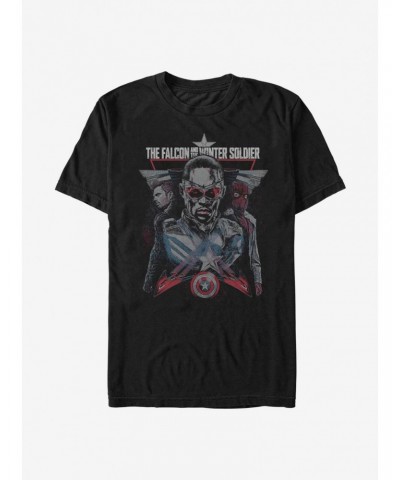 Marvel The Falcon And The Winter Soldier The Characters T-Shirt $8.41 T-Shirts