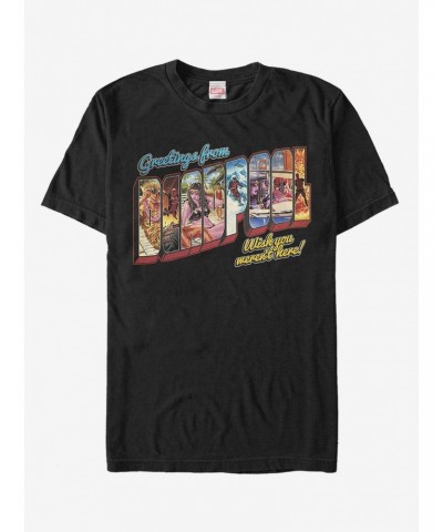 Marvel Deadpool Greetings From Vacation T-Shirt $8.41 T-Shirts