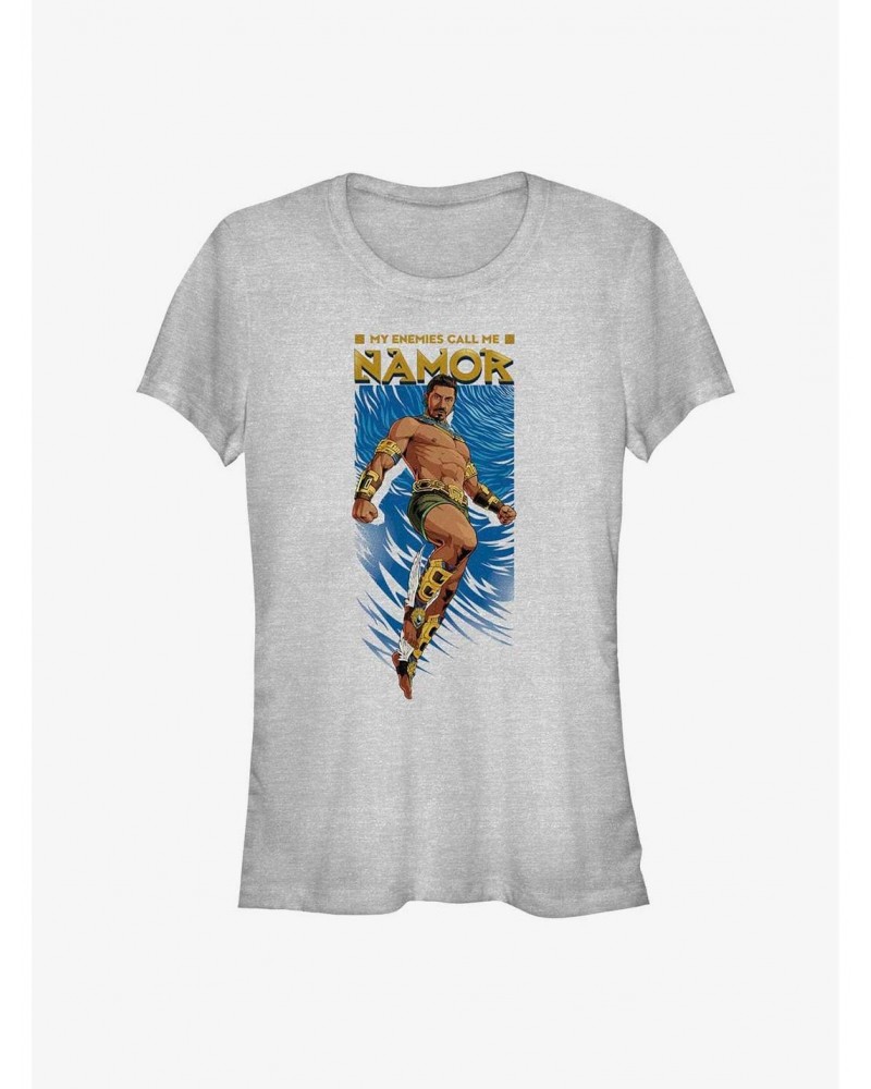 Marvel Black Panther: Wakanda Forever Namor's Epic Entrance Girls T-Shirt $8.76 T-Shirts