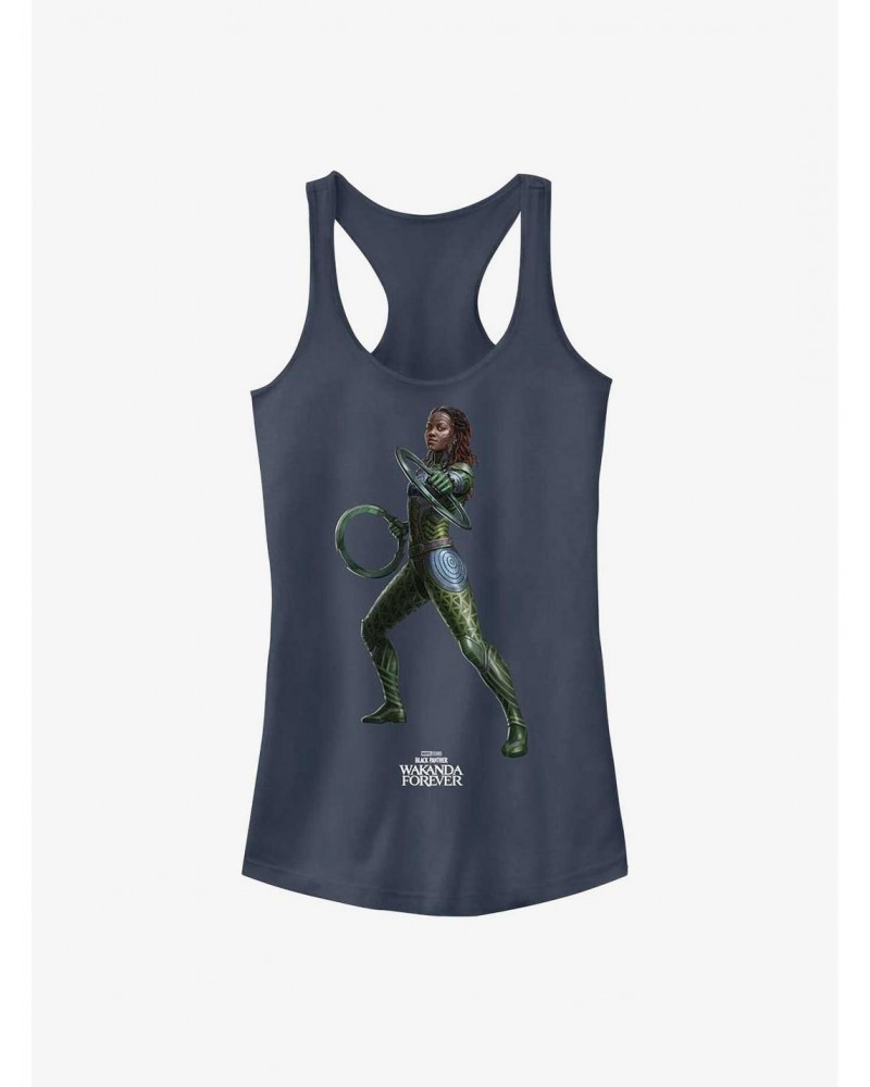 Marvel Black Panther: Wakanda Forever Nakia Action Pose Girls Tank $7.57 Tanks