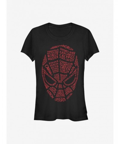 Marvel Spider-Man Spidey Words Girls T-Shirt $7.37 T-Shirts