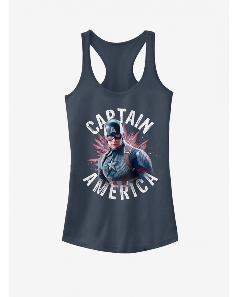 Marvel Captain America Captain Burst Girls Tank $7.57 Tanks