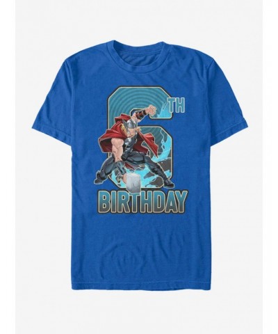 Marvel Thor 6th Birthday T-Shirt $5.74 T-Shirts