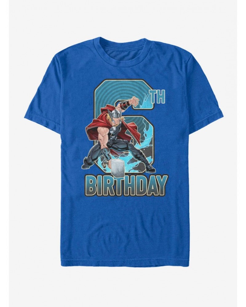 Marvel Thor 6th Birthday T-Shirt $5.74 T-Shirts