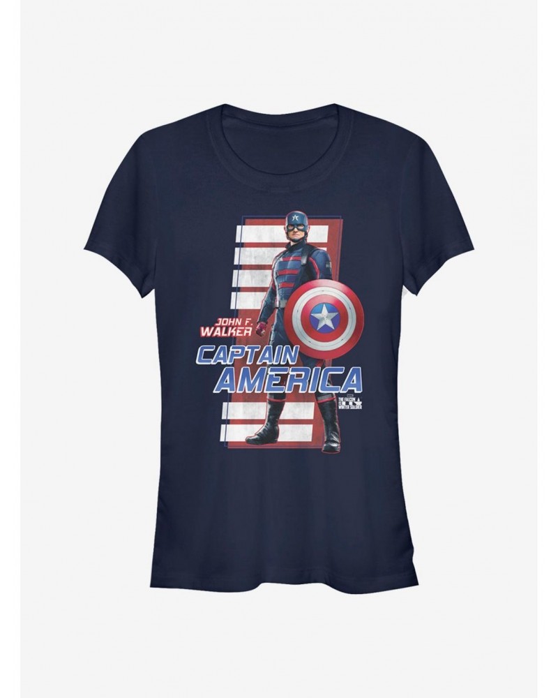 Marvel The Falcon And The Winter Soldier John F. Walker Girls T-Shirt $9.36 T-Shirts