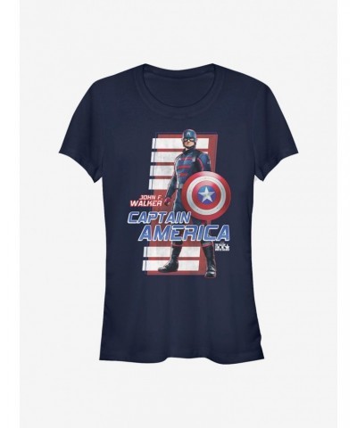 Marvel The Falcon And The Winter Soldier John F. Walker Girls T-Shirt $9.36 T-Shirts