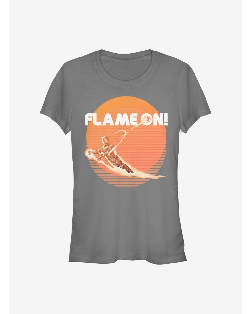 Marvel Fantastic Four Retro Flame Girls T-Shirt $8.17 T-Shirts