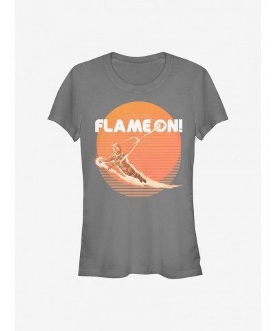 Marvel Fantastic Four Retro Flame Girls T-Shirt $8.17 T-Shirts