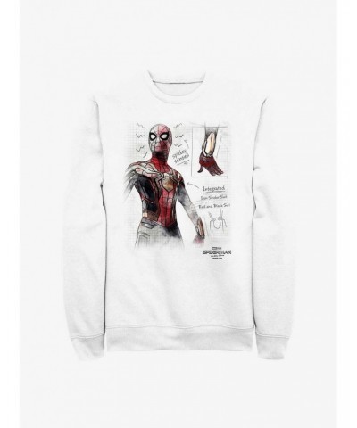 Marvel Spider-Man: No Way Home Sketched Spider Crew Sweatshirt $9.74 Sweatshirts