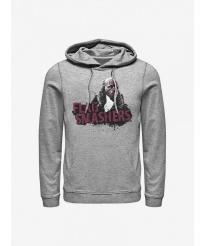 Marvel The Falcon And The Winter Soldier Flag Smashers Hoodie $12.21 Hoodies