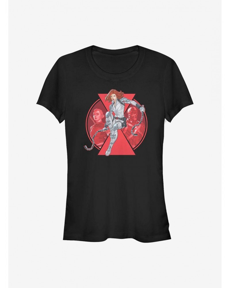 Marvel Black Widow Widow Team Girls T-Shirt $6.97 T-Shirts