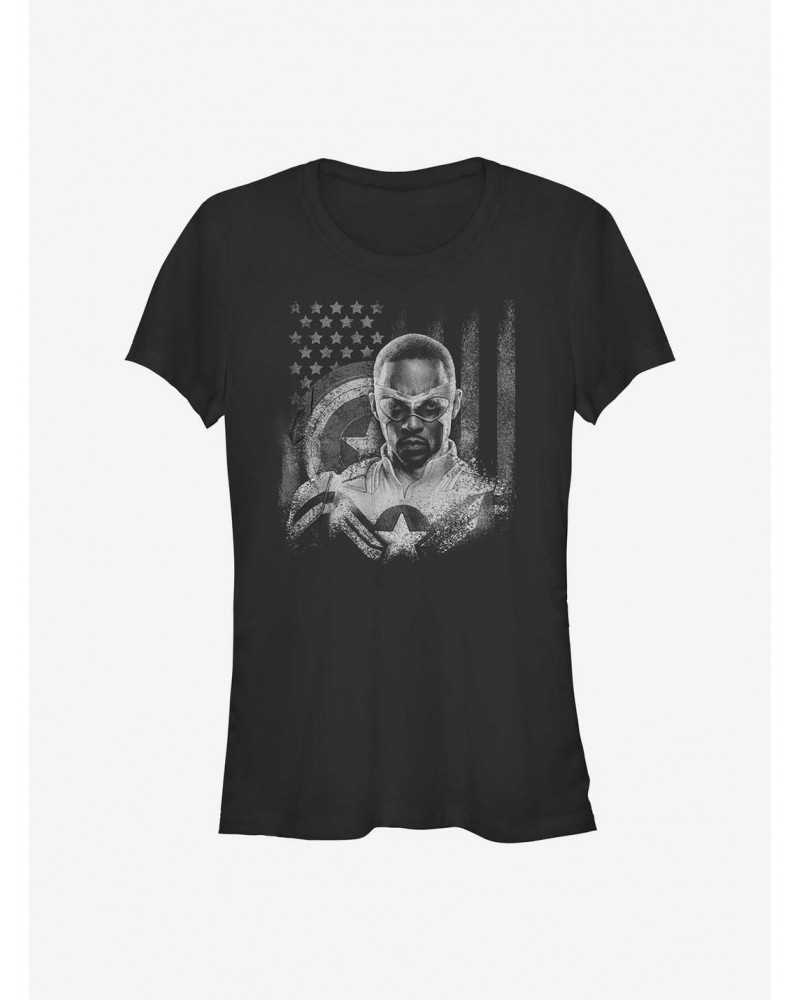 Marvel The Falcon And The Winter Soldier Fighting Falcon Girls T-Shirt $8.96 T-Shirts