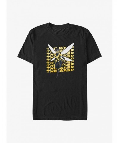 Marvel Ant-Man and the Wasp: Quantumania Wasp Text Wall Big & Tall T-Shirt $11.48 T-Shirts