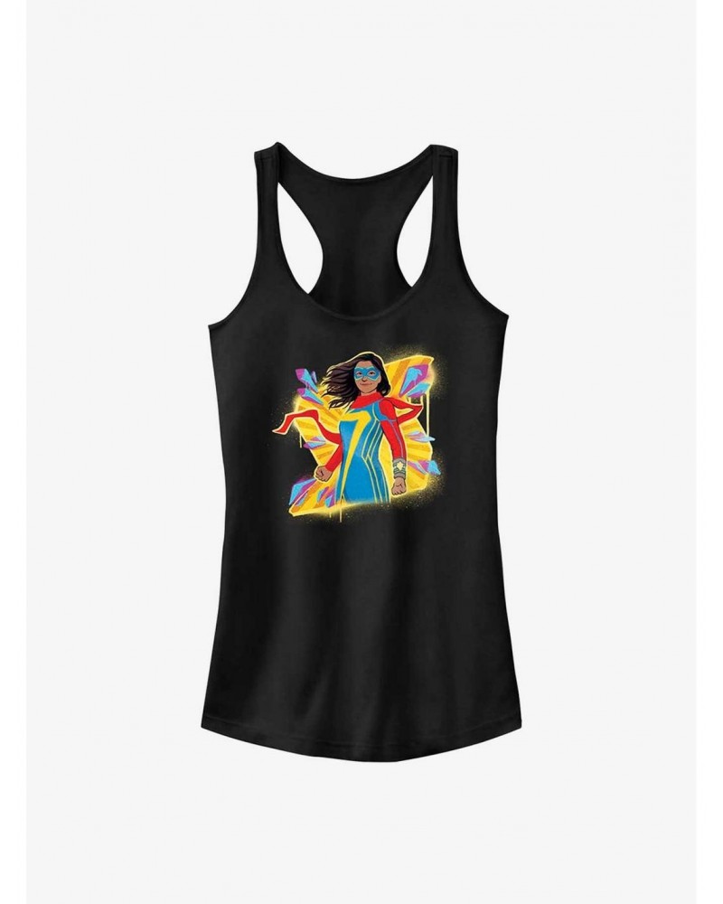 Marvel Ms. Marvel Graffiti Girls Tank $9.16 Tanks