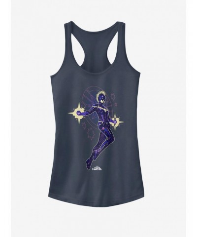 Marvel Captain Marvel Flying Star Girls Tank $8.76 Tanks