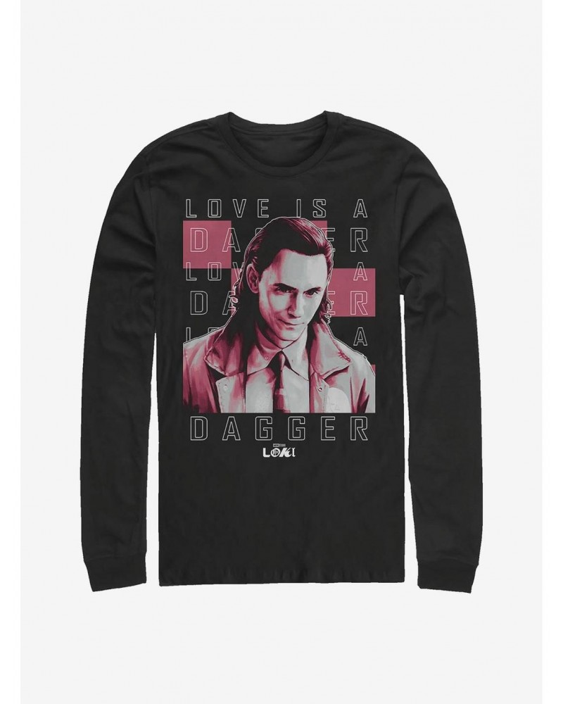 Marvel Loki Love Is A Dagger Long-Sleeve T-Shirt $13.16 T-Shirts