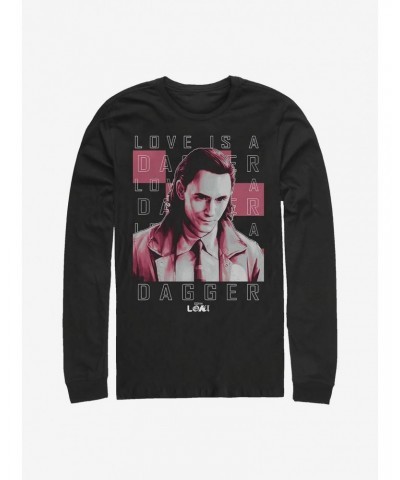 Marvel Loki Love Is A Dagger Long-Sleeve T-Shirt $13.16 T-Shirts