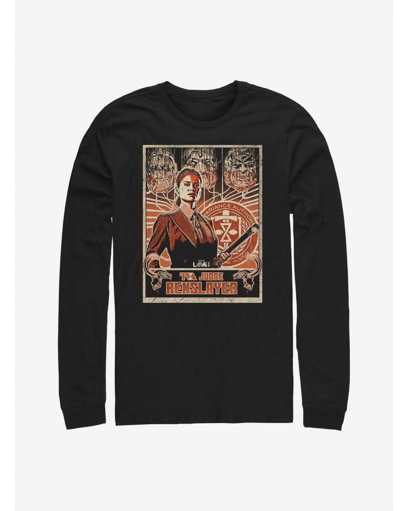 Marvel Loki TVA Judge Renslayer Long-Sleeve T-Shirt $11.05 T-Shirts