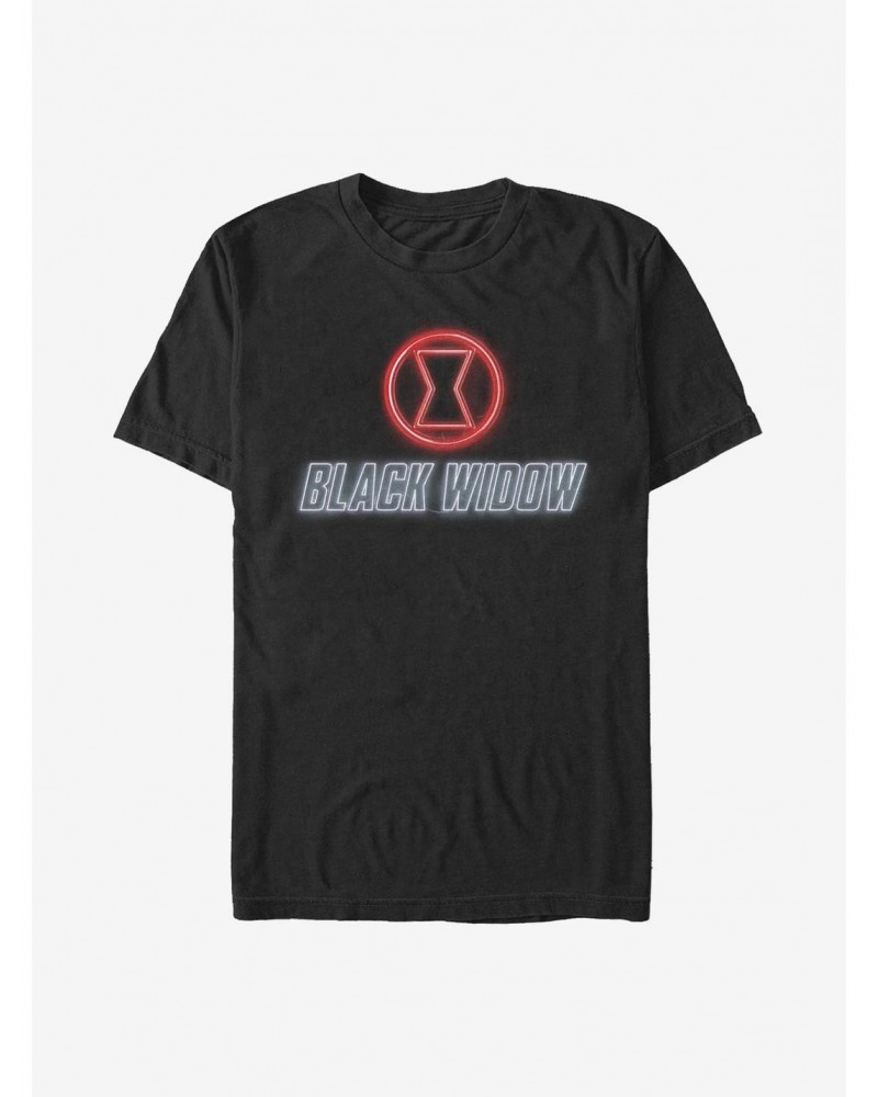 Marvel Black Widow T-Shirt Widow Neon T-Shirt $5.74 T-Shirts