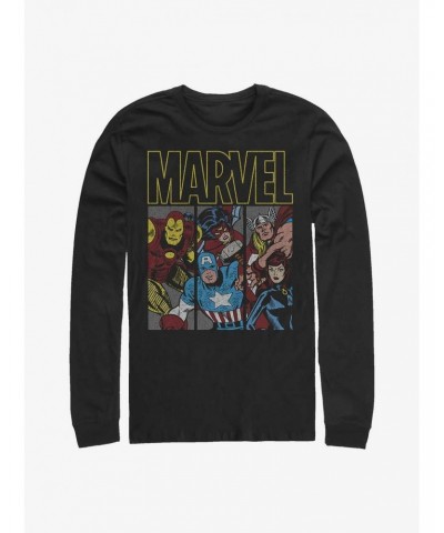 Marvel Avengers Vintage Superheroes Long-Sleeve T-Shirt $11.84 T-Shirts