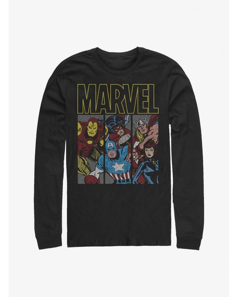 Marvel Avengers Vintage Superheroes Long-Sleeve T-Shirt $11.84 T-Shirts