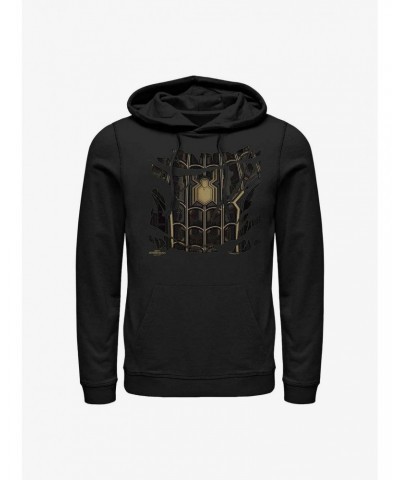 Marvel Spider-Man: No Way Home Black Ripped Suit Hoodie $16.52 Hoodies