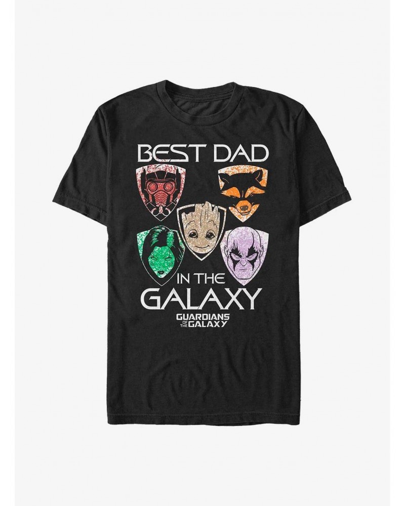 Marvel Guardians of the Galaxy Best Galaxy Dad T-Shirt $6.88 T-Shirts