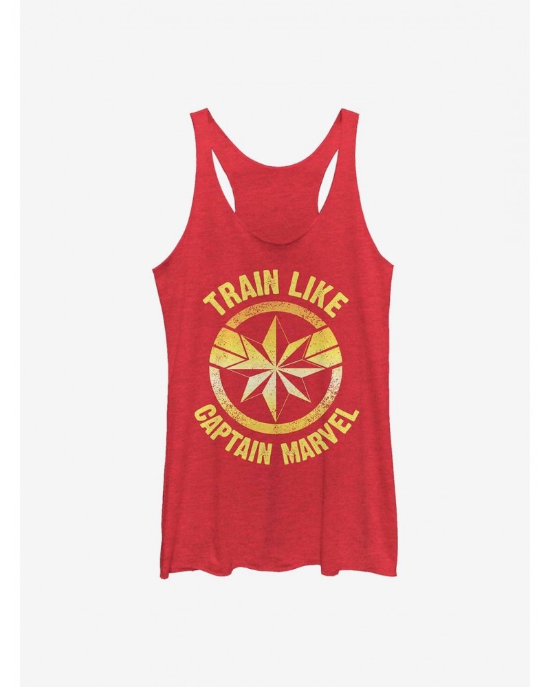 Marvel Captain Marvel Train Like Icon Girls Tank $7.87 Tanks