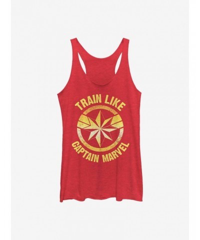 Marvel Captain Marvel Train Like Icon Girls Tank $7.87 Tanks