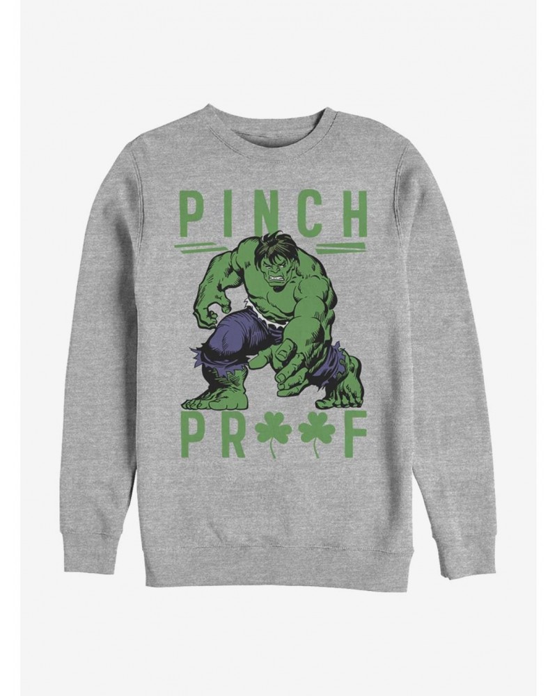 Marvel The Hulk Green Pinch Crew Sweatshirt $9.15 Sweatshirts