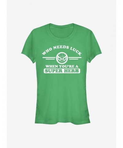 Marvel Spider-Man Spidey Clover Collegiate Girls T-Shirt $6.18 T-Shirts