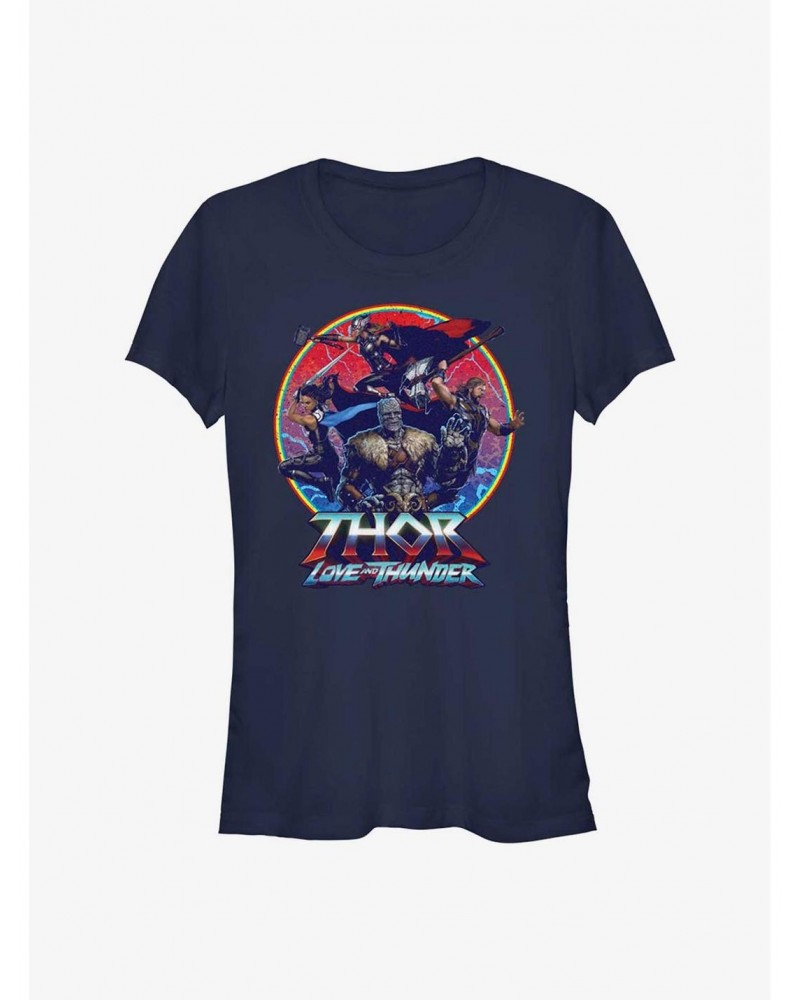 Marvel Thor: Love and Thunder Group Emblem Girls T-Shirt $6.18 T-Shirts