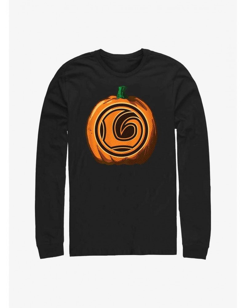 Marvel Loki Pumpkin Logo Long-Sleeve T-Shirt $8.69 T-Shirts