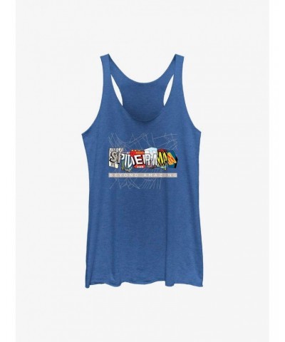 Marvel Spider-Man 60th Anniversary Comic Clippings Beyond Amazing Logo Girls Tank $10.15 Tanks