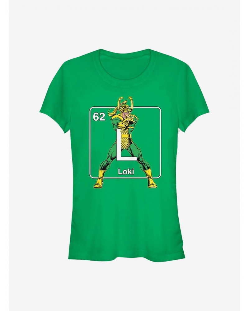 Marvel Loki Periodic Loki Girls T-Shirt $9.16 T-Shirts